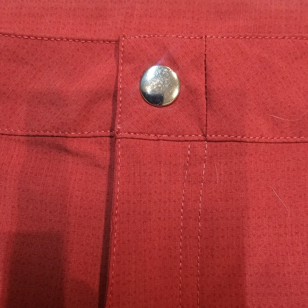 Zyia Active Red Performance Shorts Men’s Size Large Polyester Stretch